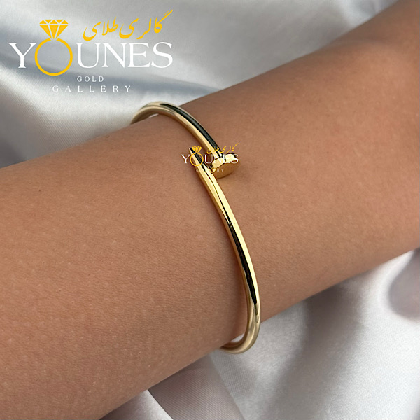 بنگل طلا طرح میخی کارتیر